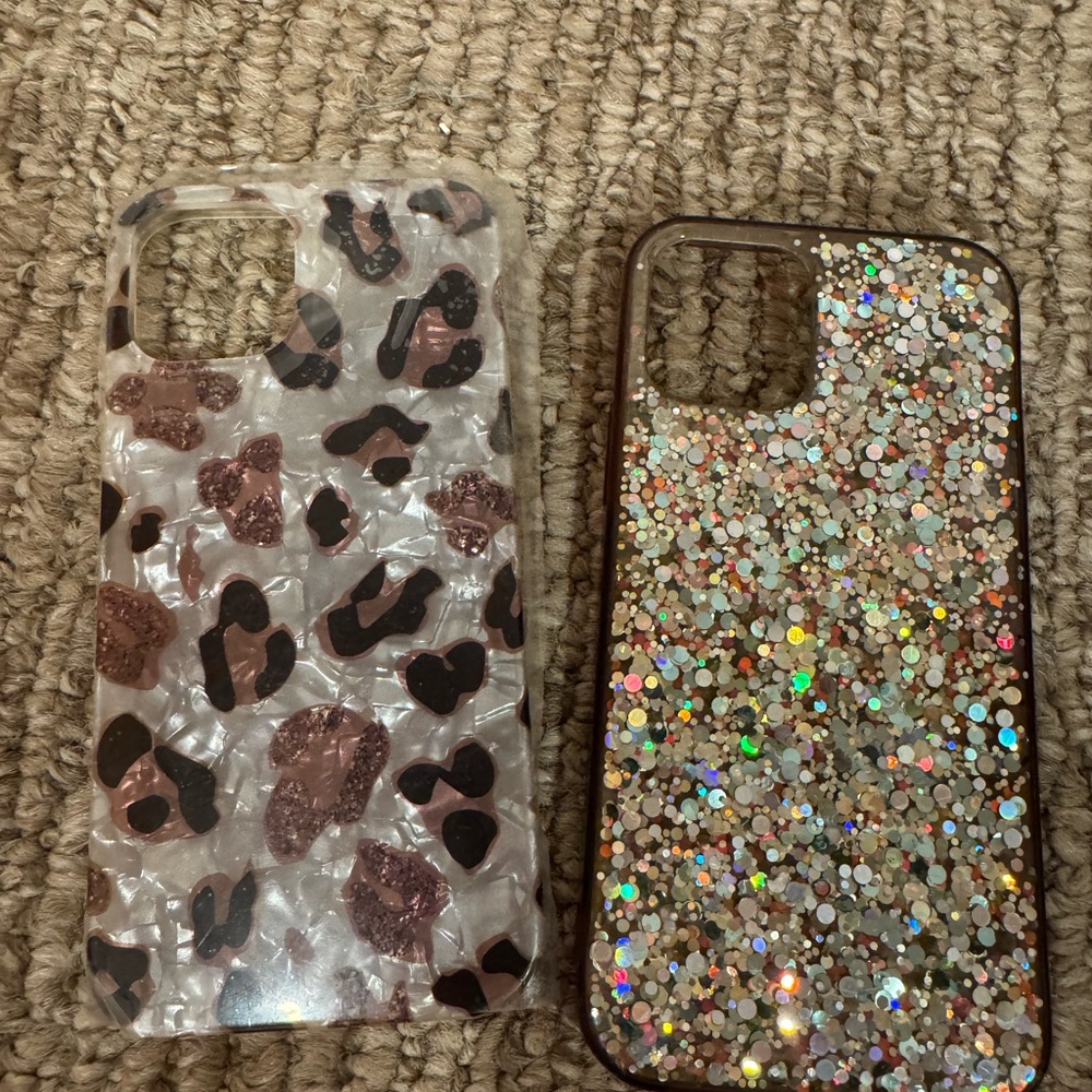 Leopard and Glitter iPhone Cases